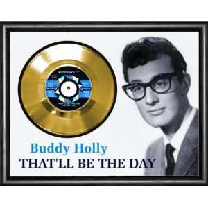 Buddy Holly That`ll Be The Day Framed Gold Record A3