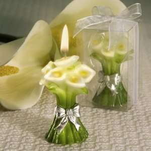  Calla Lily Bouquet Candle (Set of 4): Home & Kitchen
