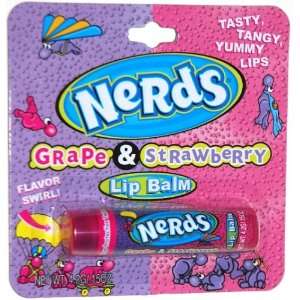  Nerds Candy, Grape and Strawberry Swirl Flavored Lip Balm 