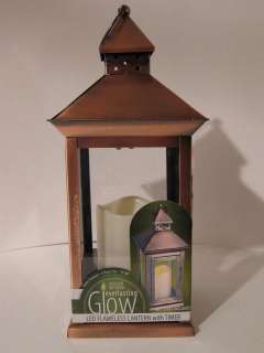   Country Coach Metal Lantern with Flameless LED and Built in Timer