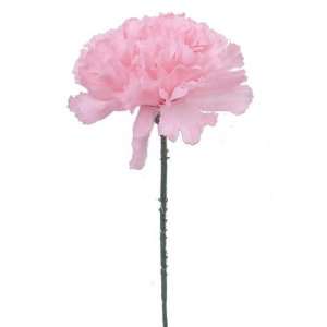  100 Carnation 5 Pink Artificial Silk Flower Pick: Home 