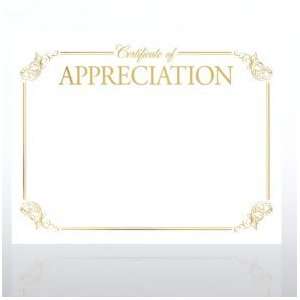   Certificate Paper   Certificate of Appreciation