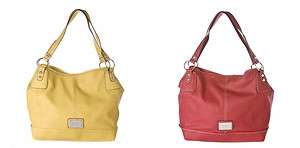   Large Shopper Tote Hobo Handbag Purse Scarlet/Cornbread ~BNWT~  