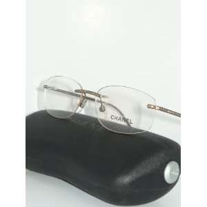 Rimless Chanel Prescription Eyeglasses Frames with Crystals Decorated 