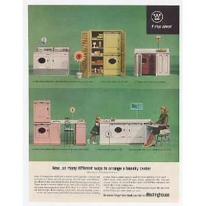  1963 Westinghouse Washer Dryer Laundry Center Print Ad 