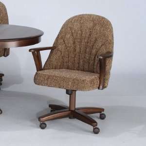   Chromcraft Core Tilt Swivel Chair with Latte Fabric: Furniture & Decor