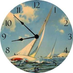  Sailing Race Wall Clock Toys & Games