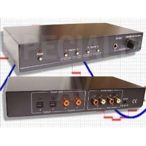  TC 7510 Digital Optical / Coax to Analog Stereo RCA Audio Converter 