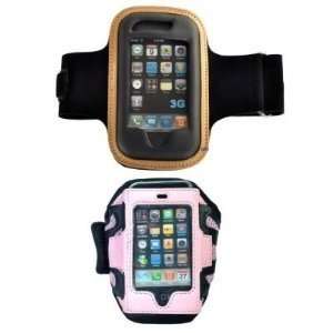   Armband Holder Cases   His & Hers Black/Tan & Pink  Players