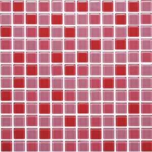   Original Style Mixed Glass Mosaics Red Ceramic Tile: Home Improvement