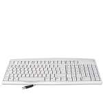107 Key USB Spanish Computer Teclado Keyboard White New  