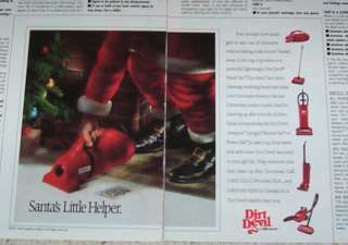 1991 advertising  Dirt Devil Royal vacuum cleaners  Santa Claus helper 