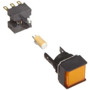   Square, Red, 24 VDC Rated Voltage, Double Pole Double Throw Contacts