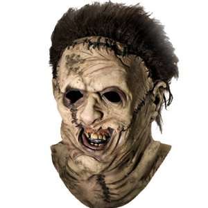 Lets Party By Rubies Costumes Leatherface Deluxe Mask / Brown   Size 