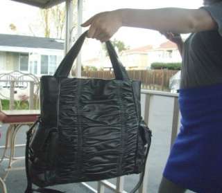 Donald J Pliner Womens Handbag PALMA Black Satchel Designer Handbag 