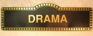 DRAMA Home Theatre Movie TV Room Wall Plaque Sign Cinema Film Night 