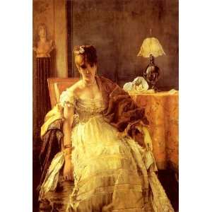   Made Oil Reproduction   Alfred Stevens   24 x 34 inches   Lovelorn