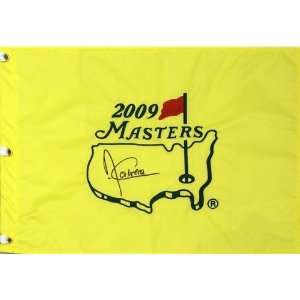  Angel Cabrera Autographed 2009 Masters Golf Pin Flag 