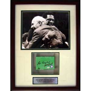 Bill Russell & Red Auerbach Autographed / Signed Boston Garden Floor