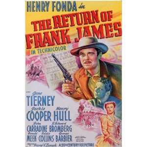  The Return of Frank James Movie Poster (11 x 17 Inches 