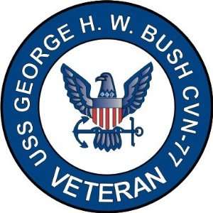  US Navy USS George H. W. Bush CVN 77 Ship Veteran Decal 