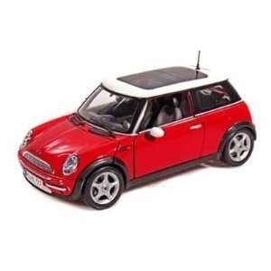  Mini Cooper with Sun Roof 1/18 Red Toys & Games
