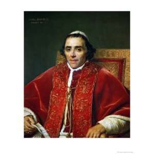 Pope Pius VII (1742 1823) Giclee Poster Print by Jacques Louis David 