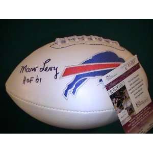 MARV LEVY SIGNED AUTOGRAPHED FOOTBALL OFFICIAL BUFFALO BILL NFL GAME 