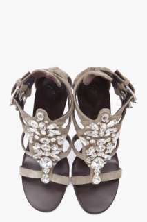Giuseppe Zanotti Jeweled Suede Stiletto Heels for women  