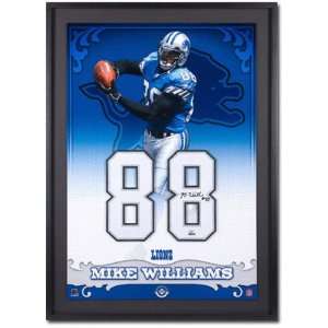  Mike Williams Detroit Lions Autographed Jersey Numbers 