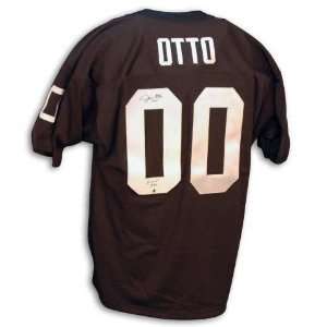  Jim Otto Signed Jersey   Throwback Black HOF   Autographed 