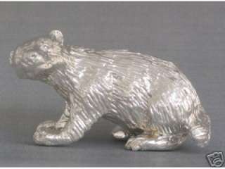 WHIMSICAL ENGLISH STERLING SILVER BADGER FIGURINE