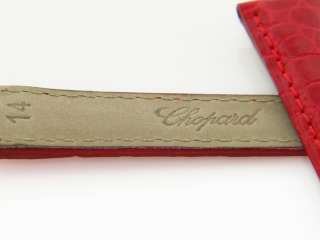 Genuine Chopard 14mm Red Crocodile Watch Band Strap  