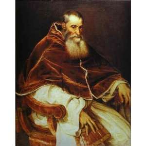     24 x 30 inches   Portrait of Pope Paul III with