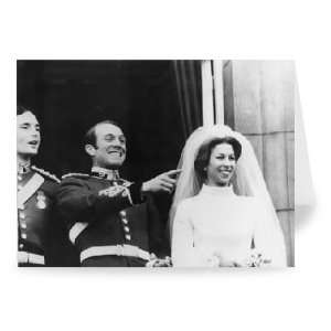 Princess Anne and Capt. Mark Phillips   Greeting Card (Pack of 2 