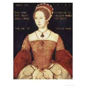  Queen Mary I Giclee Poster Print by Master John Of Samakov 