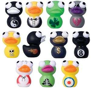 DUCK EYE POPPERS Gumball Toys   Set of 11 Ducks, Party Favors, Cake 