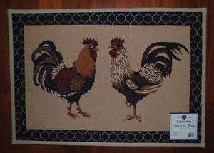 Country Rooster Rug~Chicken Mat~Farm~Hen~Poultry~NEW!  
