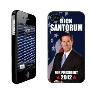  Rick Santorum for President   iPhone Hard Case   Black 