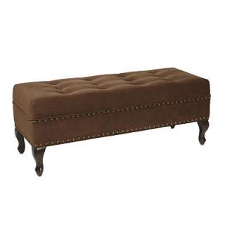 Office Star Products Avenue Six Victoria Tufted Bench