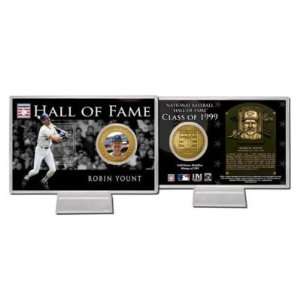 Robin Yount Hall of Fame Coin Card