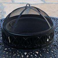   Outdoor Wicker Patio Furniture Fire Pit Firepit Ice Table Chairs Set