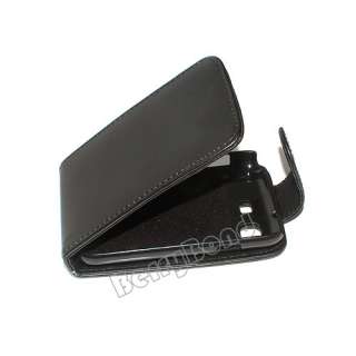 New Black Flip Case Pouch Cover PU Leather For Samsung GT B7510 Galaxy 