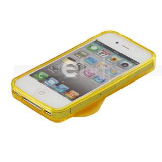 Flip flop Yellow Slipper TPU Skin Cover for Apple iPhone 4 4G Case 