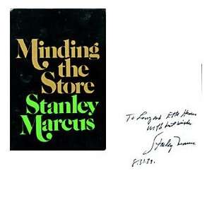 Stanley Marcus Autographed / Signed Minding the Store Book