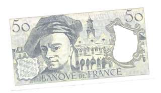 France 50 Francs 1992 VF++ CRISP Banknote ** No Pin holes**  