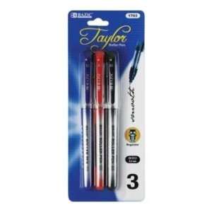  BAZIC Taylor Assorted Color Rollerball Pen (3/Pack Case 