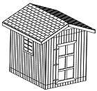 10X8 GABLE UTILITY SHED, 26 BARN GARDEN SHED PLANS, CD,