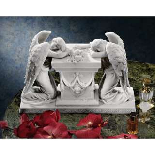   Love Angels Memorial Statue Emotional Bonded Natural Marble Sculpture