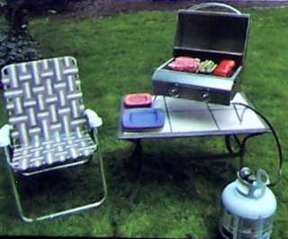 New PORTABLE 2 Burner Stainless Steel Propane GAS GRILL  